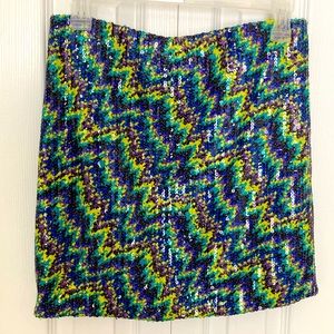 Xhilaration Sequin Patterned Mini Skirt Medium